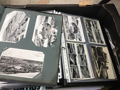Lot 324 - Albums of vintage postcards, and ephemera