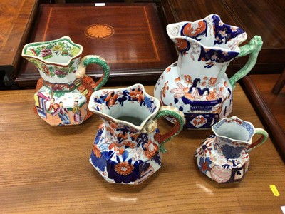 Lot 565 - Three Masons and one Davenport jug
