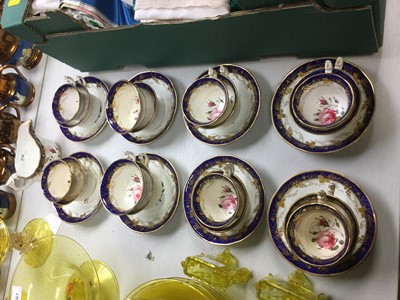 Lot 316 - 19th Century English Porcelain teaset with hand painted floral decoration