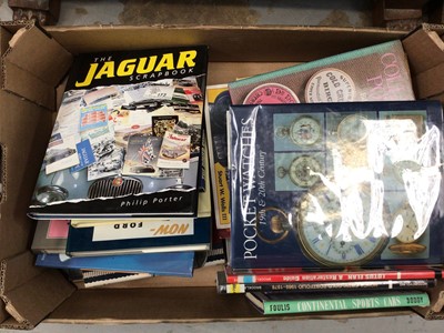 Lot 584 - Three boxes of books, including collectables, automobilia, etc