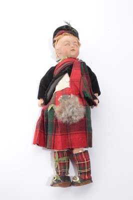Lot 1860 - German porcelain headed 'Prince  Albert' doll