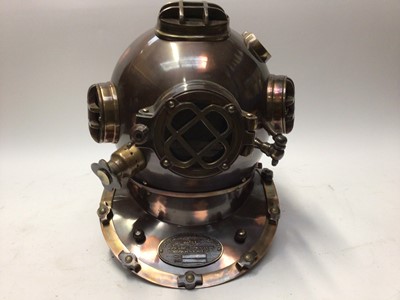 Lot 2440 - A reproduction American Naval divers helmet