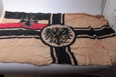 Lot 944 - Reproduction Imperial German Naval battle flag, approx 150 x 86cm