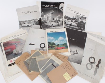 Lot 1453 - Of Volkswagen Beetle interest: Pamela Chandler (1928-1993) collection of images, advertising materials and photographic negatives relating to her photographs taken for VW Motors advertising ca...
