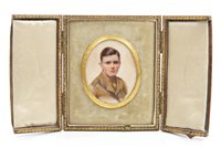 Lot 29 - First World War English School miniature on...
