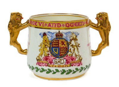 Lot 54 - The Coronation of King George VI 1937-  Paragon Coronation loving  cup