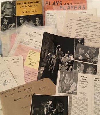 Lot 1489 - Pamela Chandler (1928-1993) collection of materials relating to The Old Vic