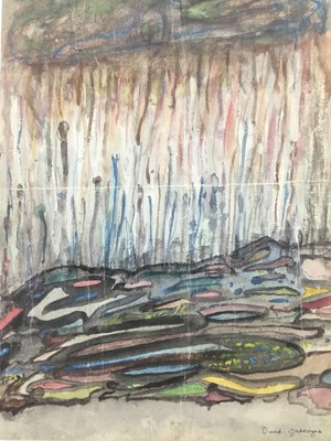 Lot 1532 - David Gascoyne (1916-2001) three original watercolours by the  surrealist poet and artist, gifted to Pamela Chandler