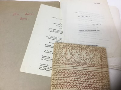 Lot 1535 - Paul Roche (1916-2007) collection of typed poems, some with annotations