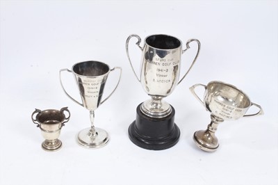 Lot 27 - Four silver trophies