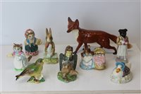 Lot 2080 - Six Beswick Beatrix Potter figures - Pickles,...