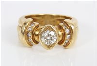 Lot 3260 - Diamond single stone ring estimated to weigh...