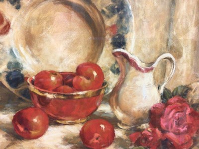 Lot 18 - Lynette Singers (20th century) pastel, still life