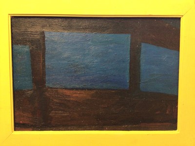 Lot 19 - Frank Beanland (1936-2019) oil on board, three windows