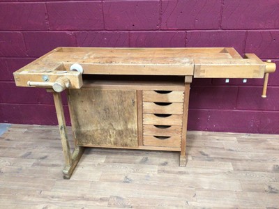 Lot 379 - Scandanavian work bench by Gobergs of Sweden