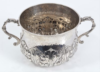 Lot 52 - Late Victorian Britannia silver porringer