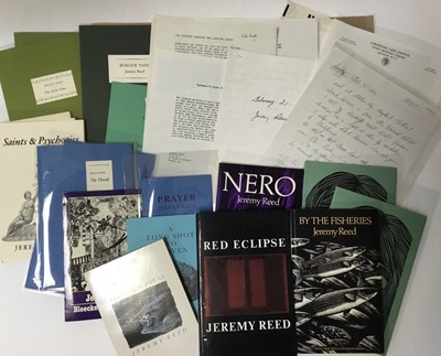Lot 1536 - Jeremy Reed (b. 1951) collection of ephemera, 1980s
