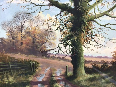 Lot 26 - Kevin Curtis (1958-2009) watercolour, December Day, Foxall, together with an H A Stanley watercolour