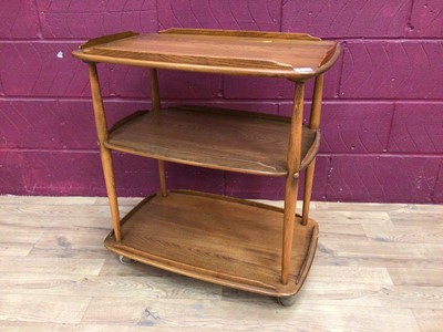 Lot 312 - Ercol tea trolley- three tier