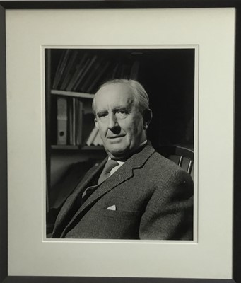 Lot 1550 - Pamela Chandler (1928-1993) photographic portrait of Professor J. R. R. Tolkien,, together with seven others of Tolkien