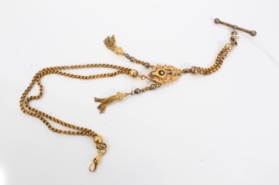 Lot 74 - Late 19th century yellow metal Albertina