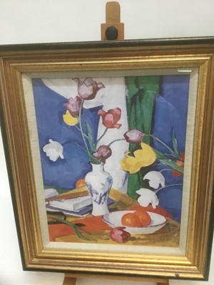 Lot 178 - After Samuel Peploe print tulips