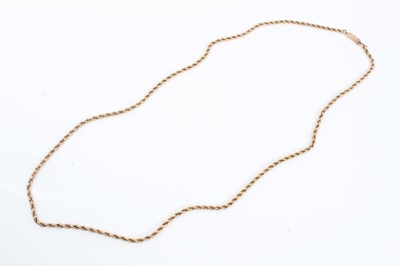 Lot 98 - Edwardian gold rope twist necklace
