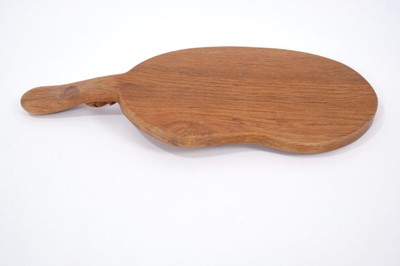 Lot 843 - Robert 'Mouseman' Thompson carved oak cheeseboard