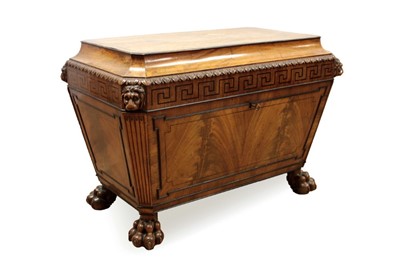 Lot 1463 - Fine George III mahogany cellarette, in the manner of Thomas Hope