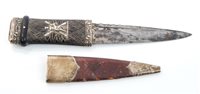 Lot 103 - Late Victorian Scottish Skindu dirk with...