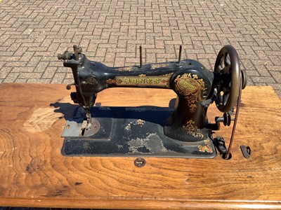 Lot 167 - Jones treadle sewing machine