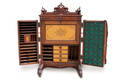 Lot 1516 - An impressive American Wootton Desk Co. 'Wells Fargo' desk