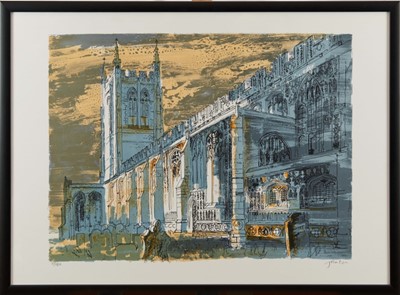 Lot 1204 - *John Piper (1903-1992) signed limited edition lithograph in colours - Long Melford Church, 237/275, in glazed frame, 55cm x 76cm Literature: Orde Levinson, The Prints of John Piper: Quality and Ex...