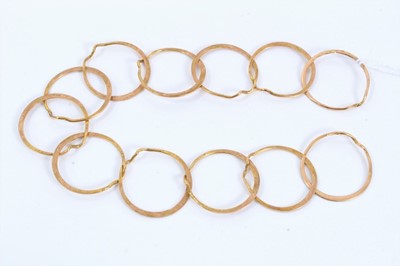Lot 175 - Yellow metal puzzle ring