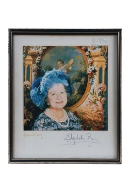 Lot 79 - H.M.Queen Elizabeth The Queen Mother signed portrait photograph