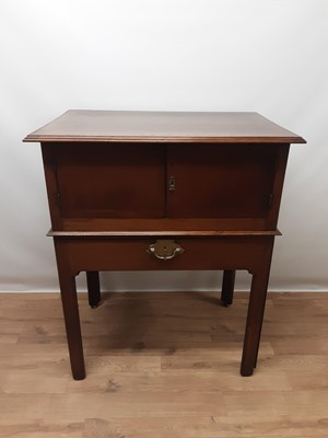 Lot 1541 - George III and later mahogany architects table