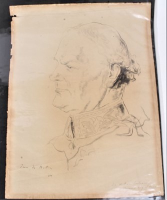 Lot 96 - Jean de Botton (1898-1978) French/American, a folio of ten portrait studies, to coincide with the 1937 Coronation. Depicting Princess Mary, Princess Marina, Prince George, Prince Henry, Sir William...