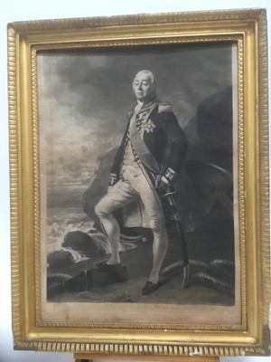 Lot 9 - 19th century mezzotint in period gilt frame