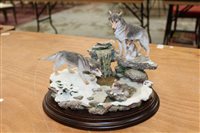 Lot 1142 - Country Artists sculpture of Wolves - An Early...