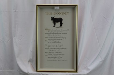 Lot 1063 - Denzil Reeves (1926-2008) coloured illumination The Donkey