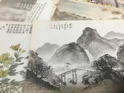 Lot 326 - Collection of Chinese / Hong Kong pictures and watercolours, some signed and one dated (6)