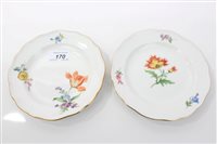 Lot 1156 - Pair late 19th century Meissen porcelain...