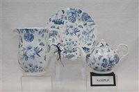 Lot 1182 - Portmeirion Botanic Blue tea and dinner...