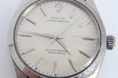 Lot 290 - 1960s Rolex Oyster Perpetual stainless steel wristwatch