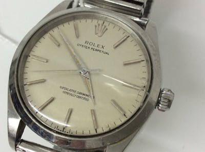 Lot 290 - 1960s Rolex Oyster Perpetual stainless steel wristwatch