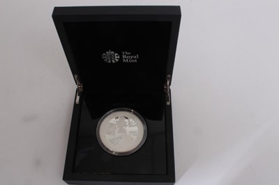 Lot 543 - G.B. - The Royal Mint Fine Silver Proof 5oz £10 Britannia coin 2017 (boxed certificate of authenticity) (1 coin)