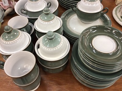 Lot 1181 - Denby green glazed tea, coffee and dinner service - 44 pieces