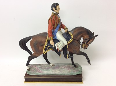 Lot 1185 - Royal Worcester porcelain limited edition model of Wellington by Bernard Winskill, 458/750.