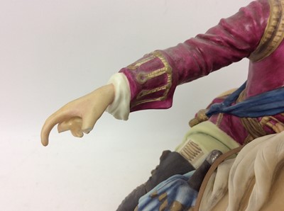 Lot 1188 - Royal Worcester porcelain model by Bernard Winskill, titled Marlborough, numbered 81/350 (damaged to hand, piece retained).