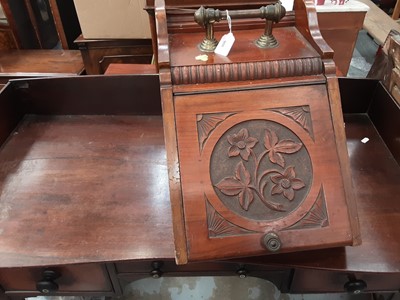 Lot 900 - Late 19th century walnut coal purdonium